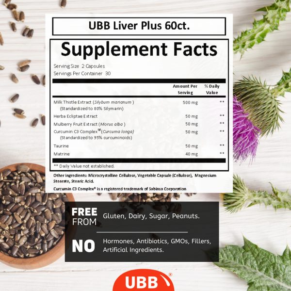 UBB Liver Plus  - 60 Count -  The MEBO Studios